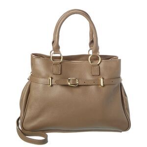 Persaman New York Leather Shoulder Bag, Brown